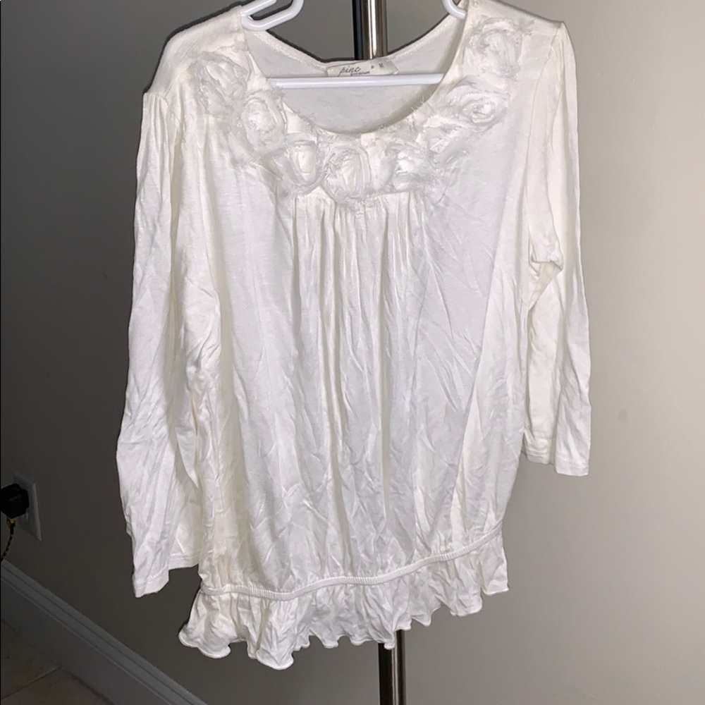 creamy white shirt